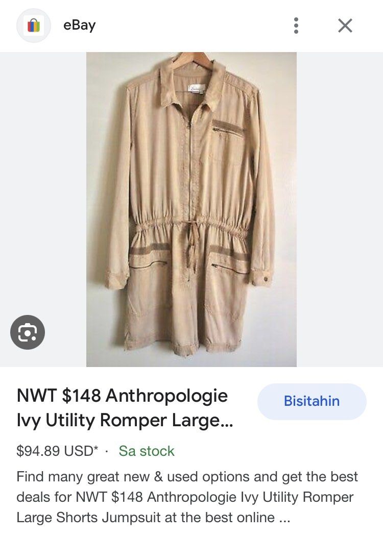 Anthropologie Romper (Category: Rompers) located in Manila. Submitted by franpan (Listing ID 1237739117, Image 1). Description: For sale Barely used Only needs ironing Shipping : LBC or J&T Payment: Gcash Message me for inquiries .