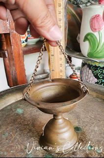 Antique Brass Hanging Burner Pot (SUPER SALE!)