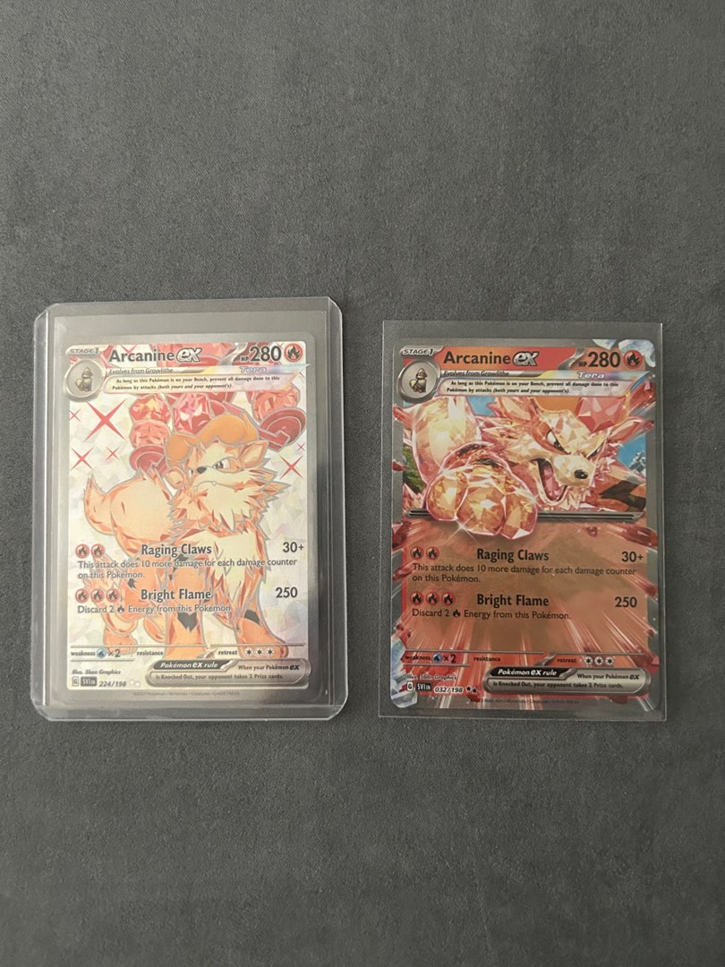 Arcanine EX Full Art & Ultra Rare, Hobbies & Toys, Toys & Games on Carousell