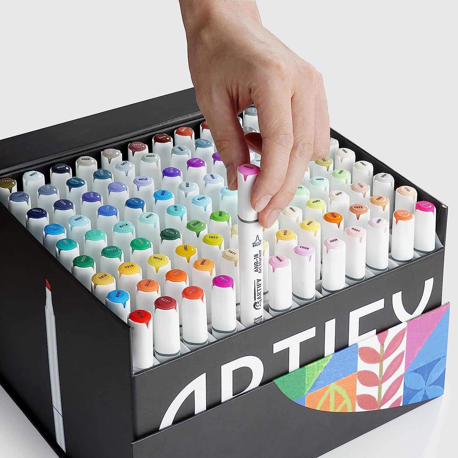 ARTIFY Alcohol Brush Markers, Brush & Chisel Dual Tips