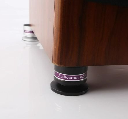 Speaker spikes hardwood sales floor