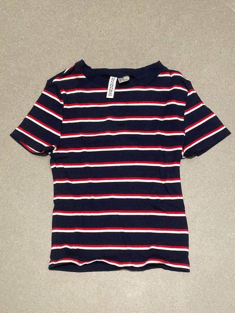 H&m red and white striped shirt new arrivals