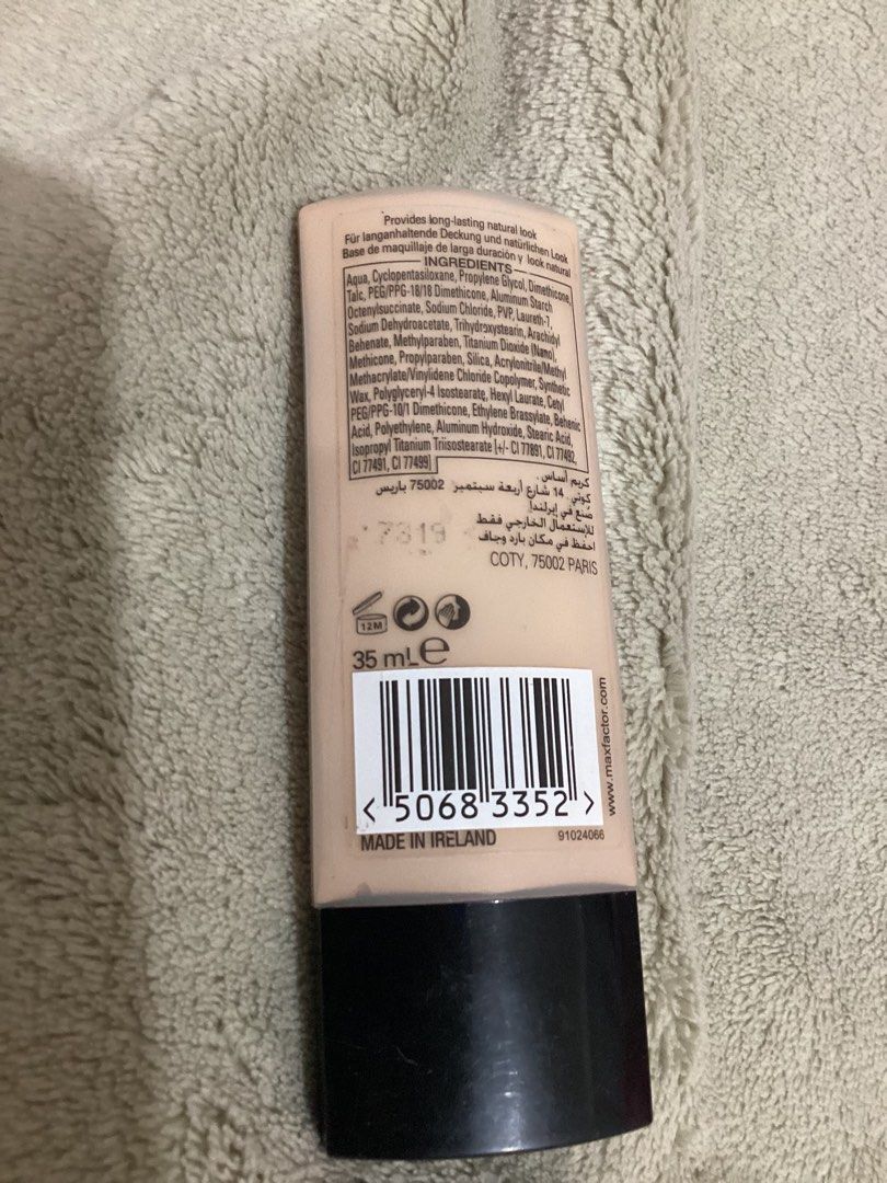 Authentic Max Factor X lasting foundation (Category: Makeup) located in Quezon City. Submitted by nationalgoodtea (Listing ID 1237847177, Image 2). Description: -80% full -bought this from rustans -for fair skinned -negotiable,but no low ballers :”) -sf handled by buyer, can be via j&t, lalamove -mop: gcash/lalamove cod .