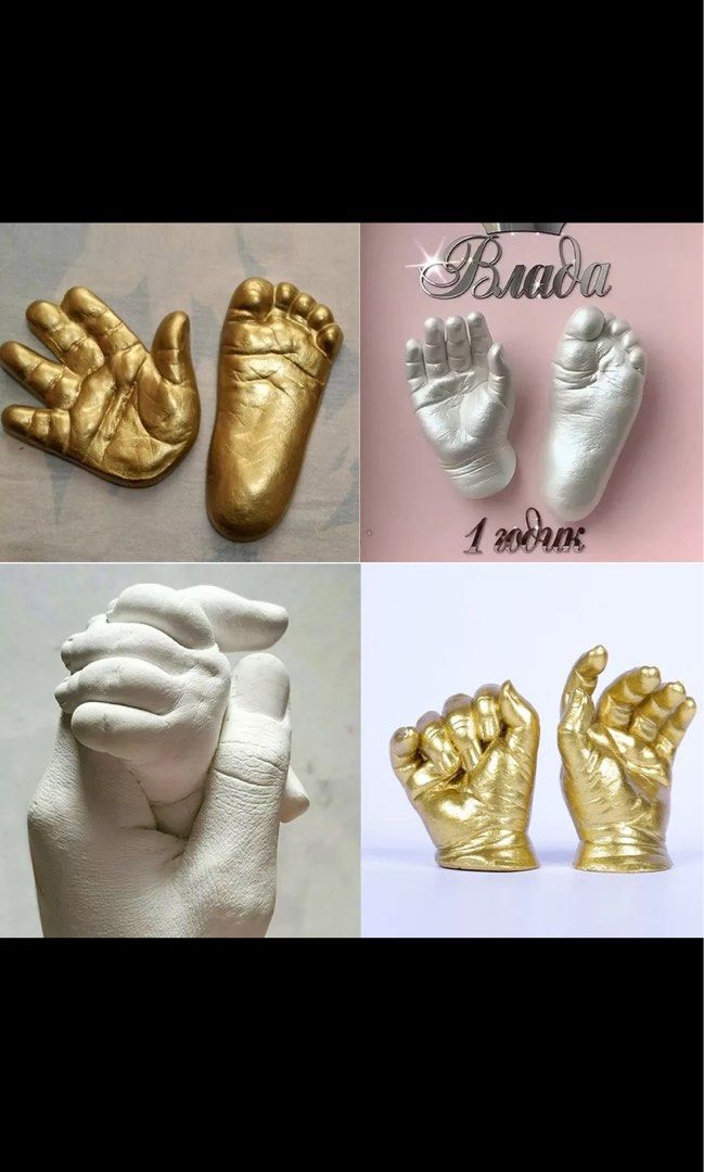 baby keepsake hand casting statue molding kit 3D, Furniture & Home