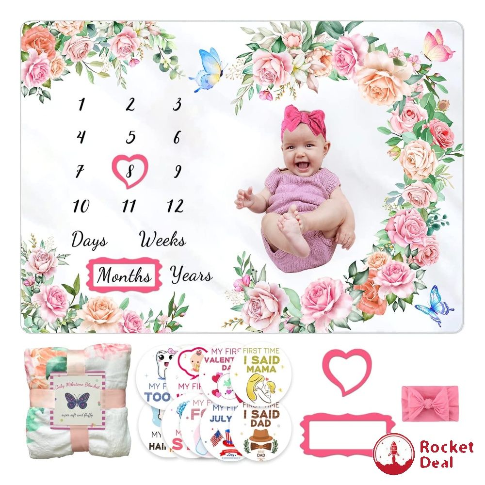 Baby girl fleece blanket clearance