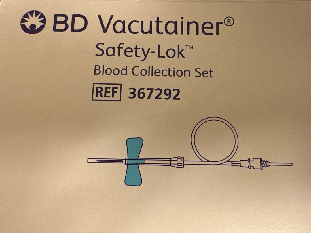 BD Vacutainer Quick Release Needle Holder / Blood Collection Set, 健康及營養食用品, 醫療用品和工具 Carousell