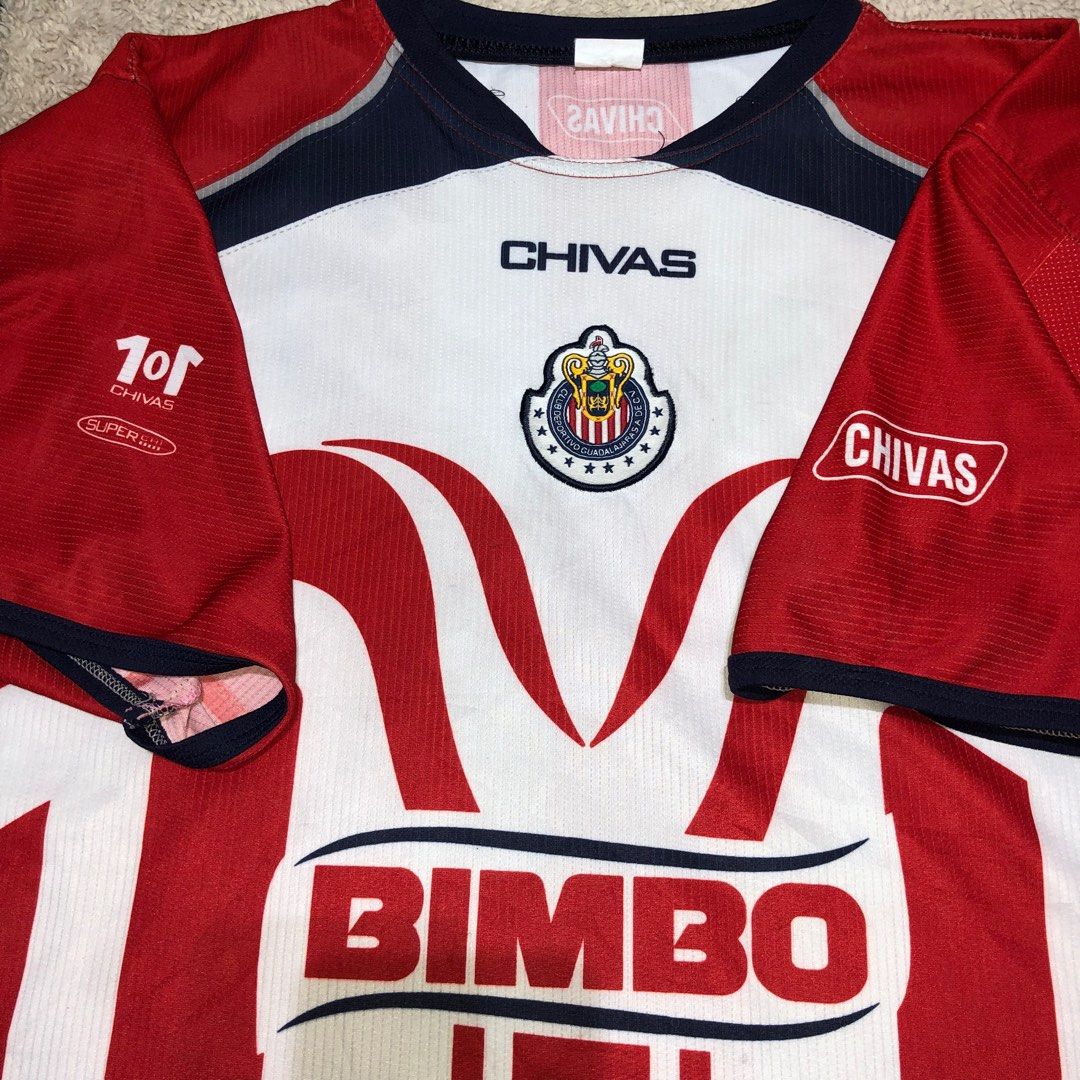 Bimbo Soccer Jersey Chivas Guadalajara Club Deportivo Size L/XL SEE  MEASUREMENTS