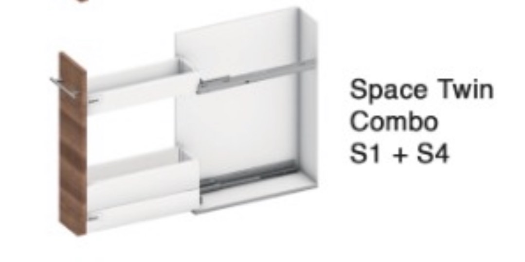 Blum space twin tandembox legrabox S1 S4 kitchen pull out system spice rack narrow cabinet Furniture Home Living Furniture Shelves Cabinets Racks on Carousell
