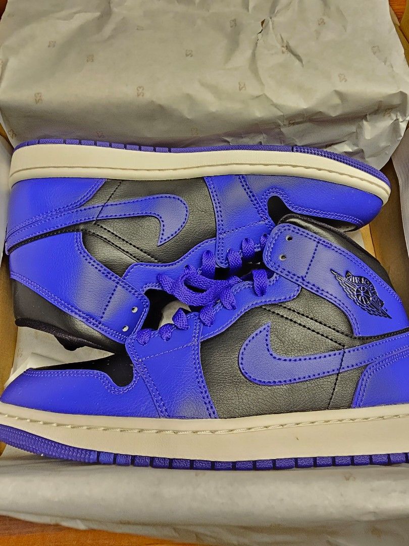 Air jordan 1 mid cheap white concord