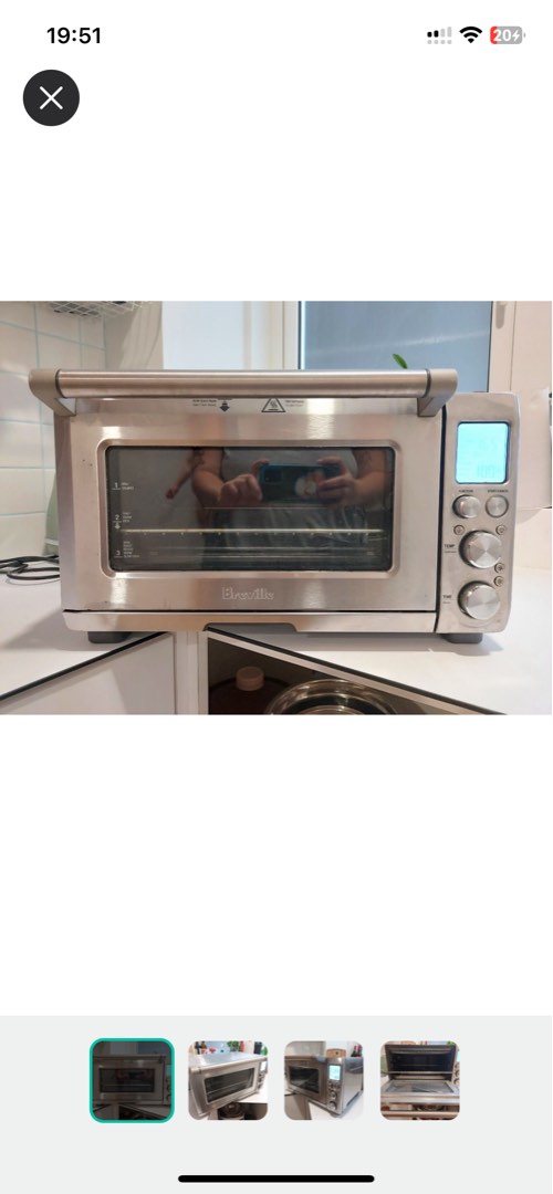 Breville smart oven airfryer bov820 clean 22L, TV & Home Appliances