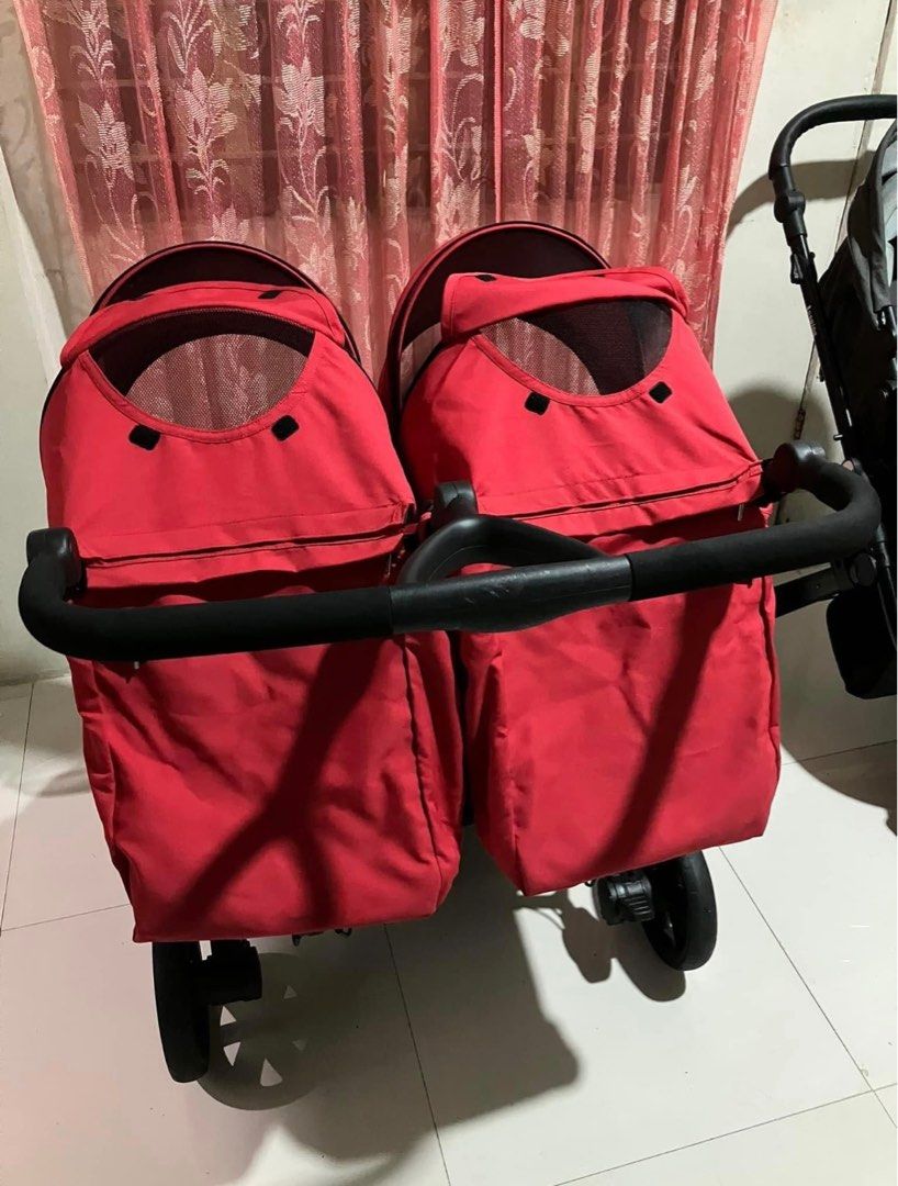 Britax Romer B Agile Double - Red on Carousell