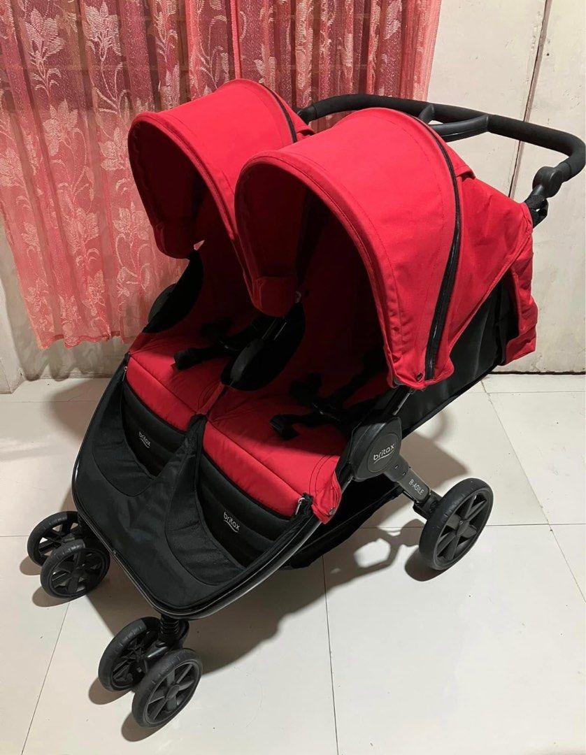 Britax Romer B Agile Double - Red on Carousell