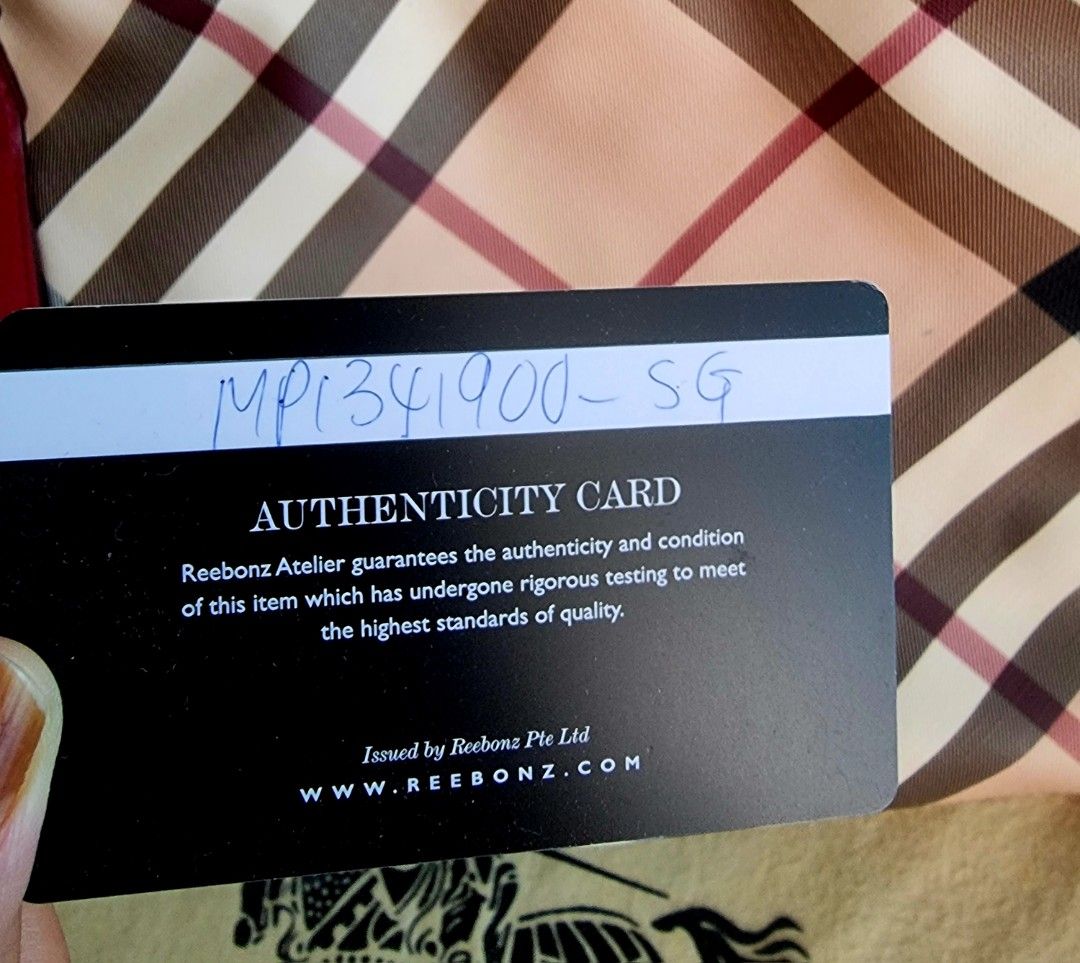 Burberry authenticity check shop