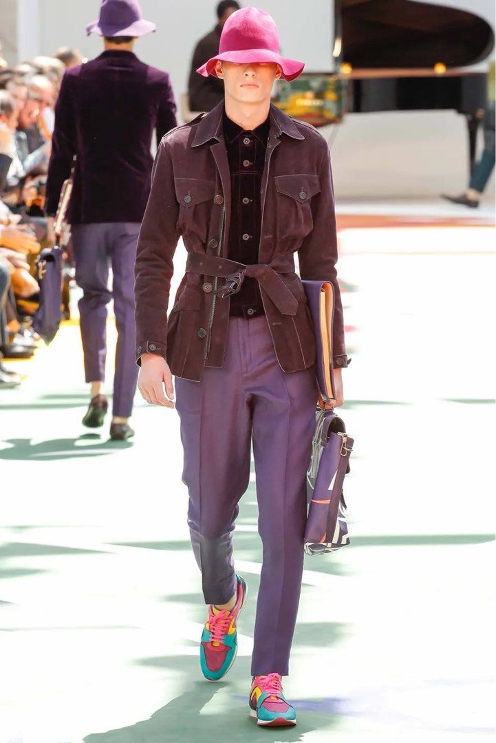 Burberry Prorsum Color Block Sneaker 2015 Runway London Men s