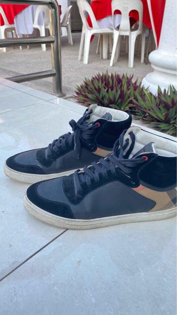 Burberry shoes grey deals