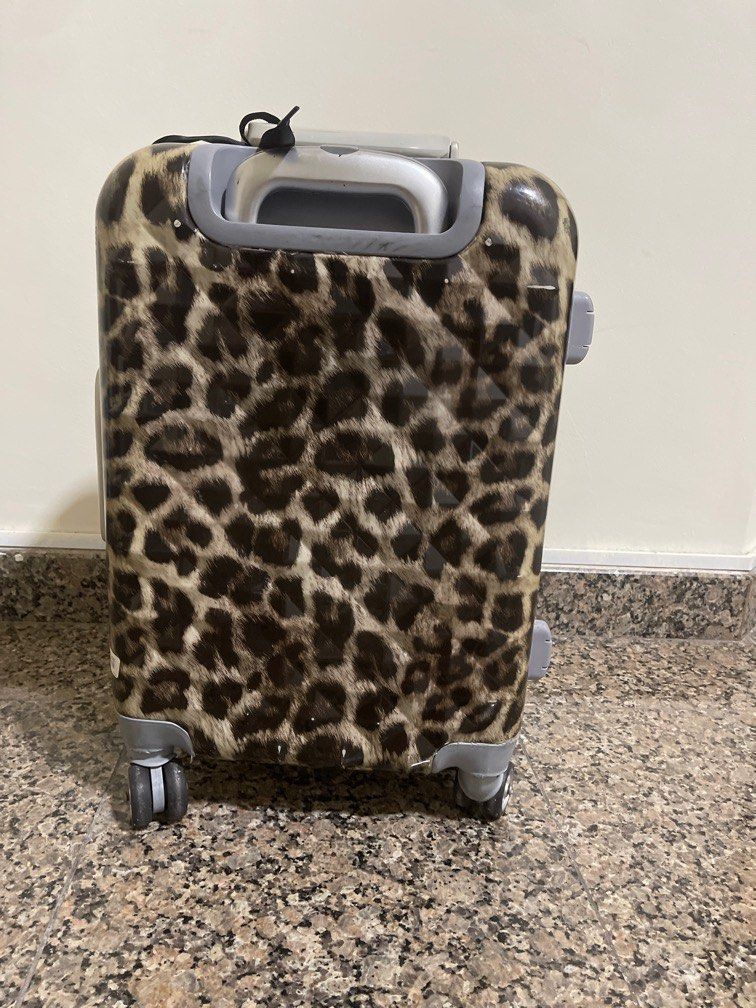 Leopard print cabin bag top