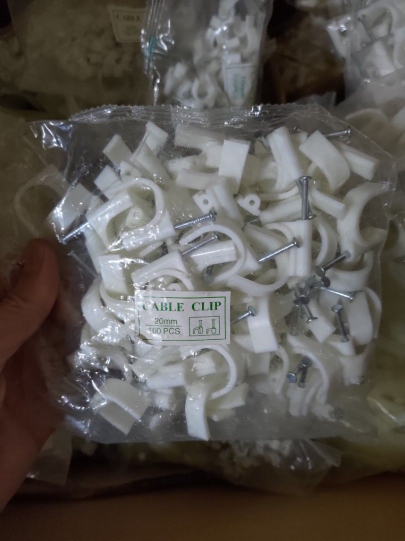 Cable clips and Wall Plugs, Furniture & Home Living, Home Improvement