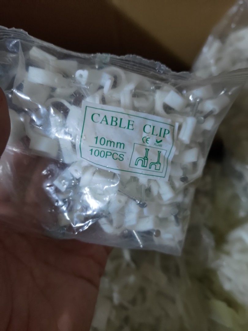 Cable clips and Wall Plugs, Furniture & Home Living, Home Improvement