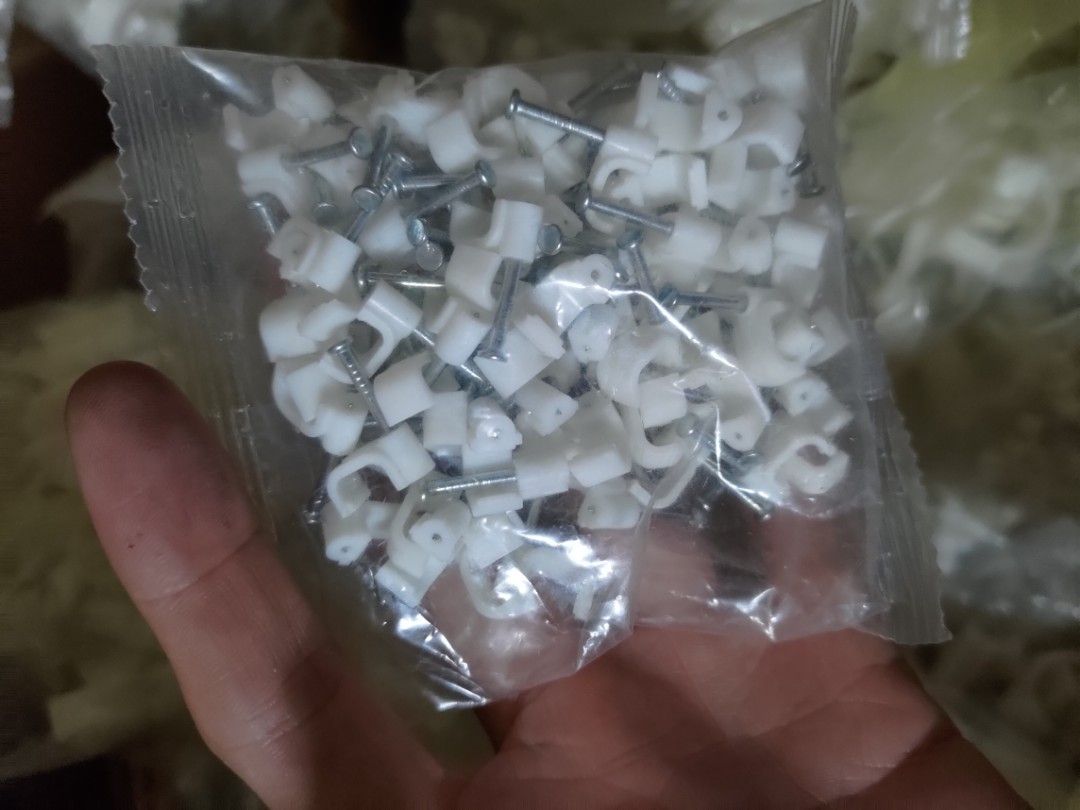 Cable clips and Wall Plugs, Furniture & Home Living, Home Improvement