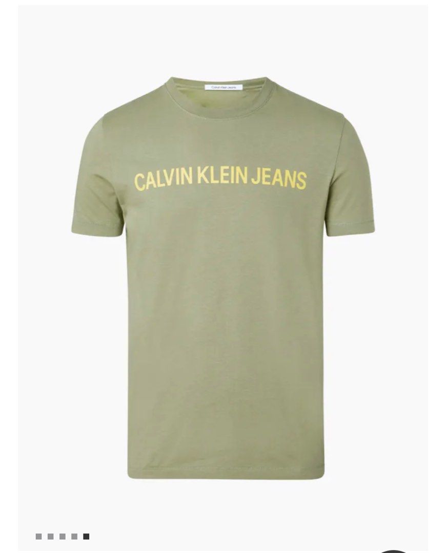 Calvin Klein SLIM ORGANIC COTTON LOGO T-SHIRT, Men's Fashion, Tops & Sets,  Tshirts & Polo Shirts on Carousell