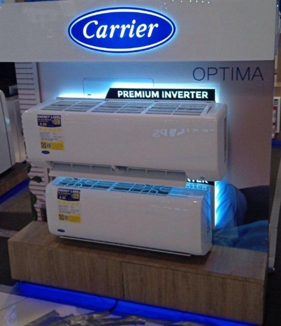 Carrier Optima Split Type Inverter Aircon, TV & Home Appliances, Air