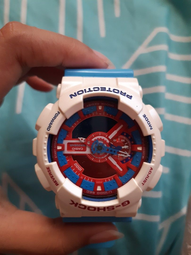 G shock on sale red white blue