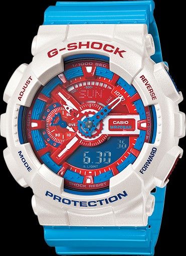 G shock 2025 red white blue