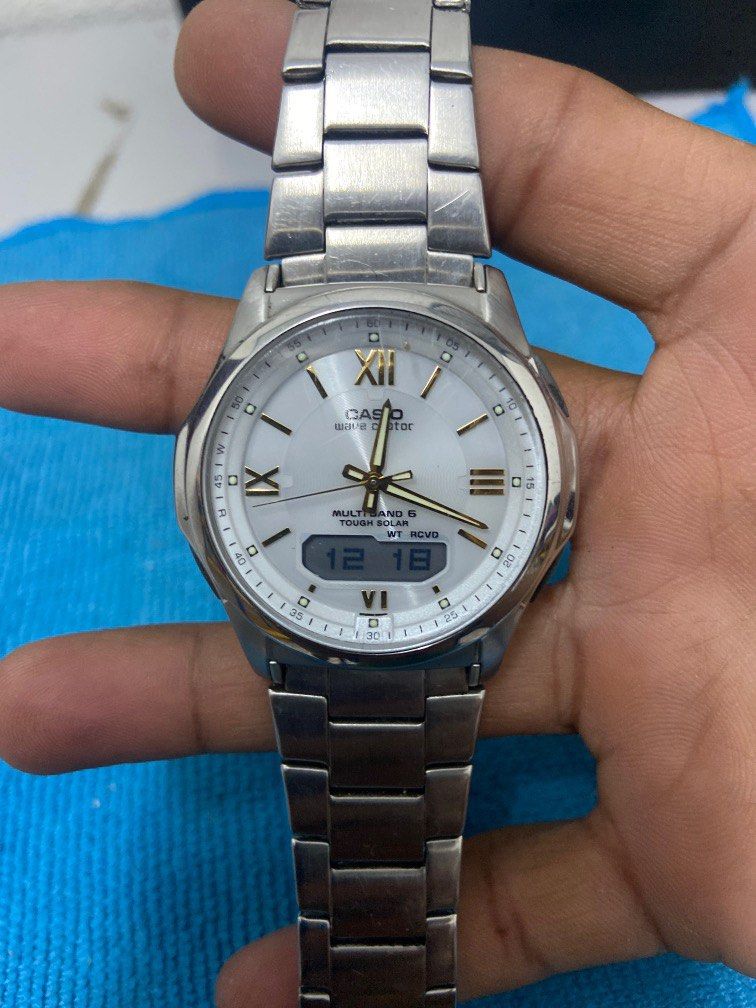 Casio wave ceptor, Men's Fashion, Watches  Accessories, Watches on  Carousell