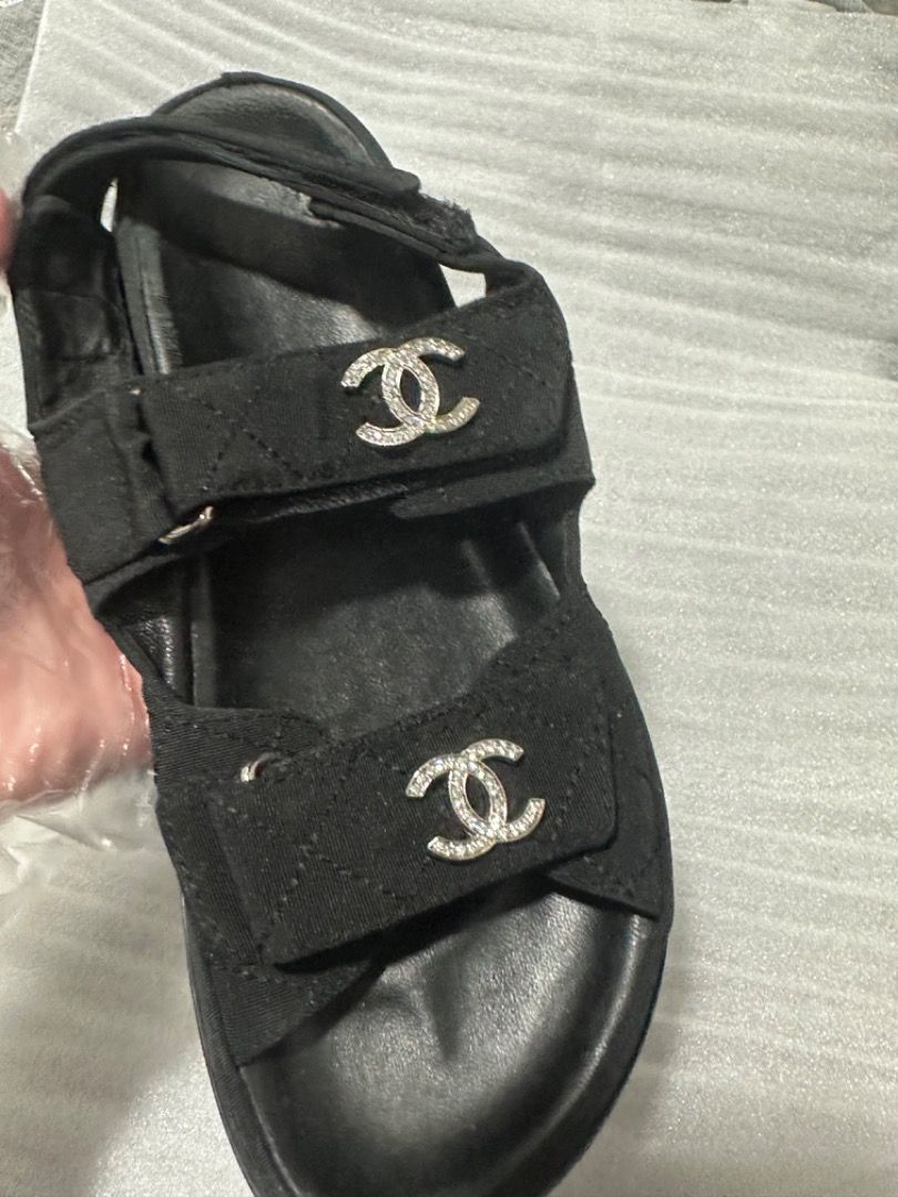 Chanel rhinestone sandals cheap