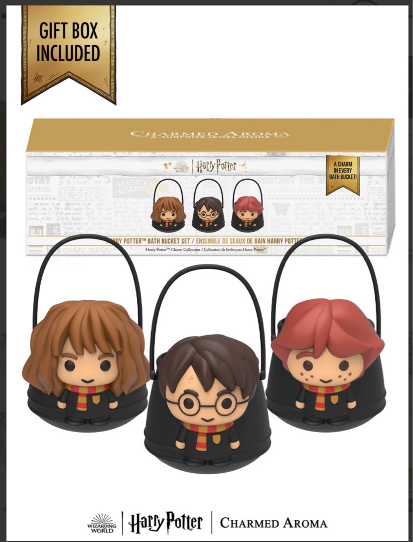 CHARMED AROMA Harry Potter Bath Bomb Bucket Set, 美容＆化妝品, 沐浴＆身體護理, 沐浴及