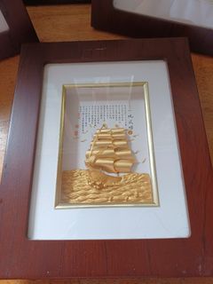 Chinese Gold Plated Art - Ship