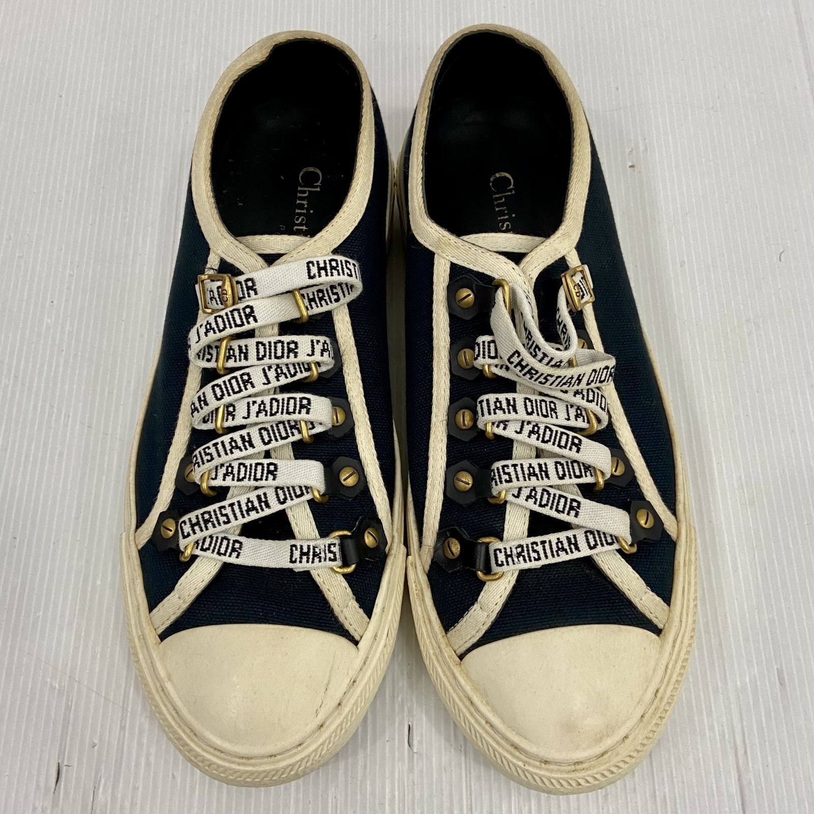 CHRISTIAN DIOR NAVY WALK N DIOR SNEAKERS 237016402 EK