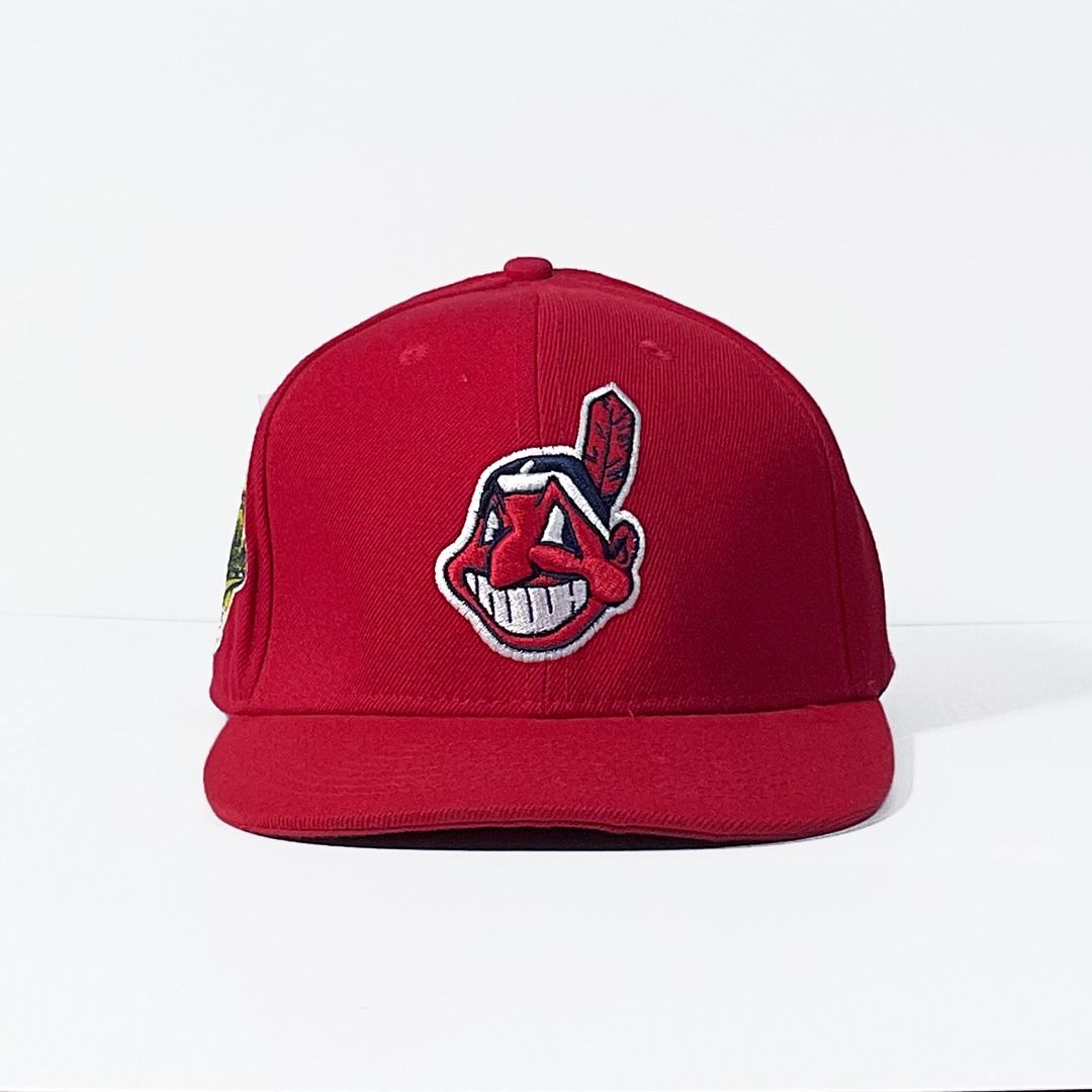 Cleveland Indians Chief Wahoo Logo Vintage 90s Original Visor Hat