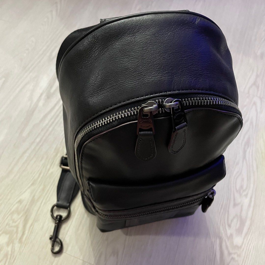 Coach single strap backpack discount