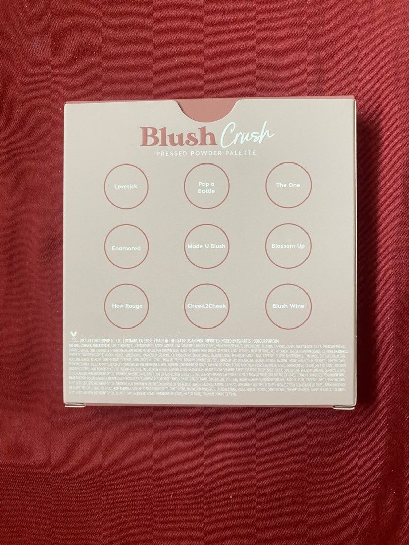  Colourpop Blush Crush Eyeshadow Palette : Beauty