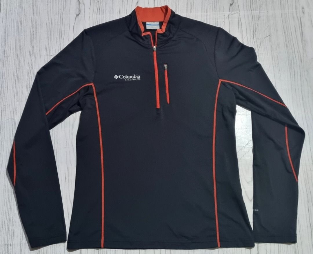 COLUMBIA Titanium Half Zip Outdoor Sweatshirt for Women Sz. Small