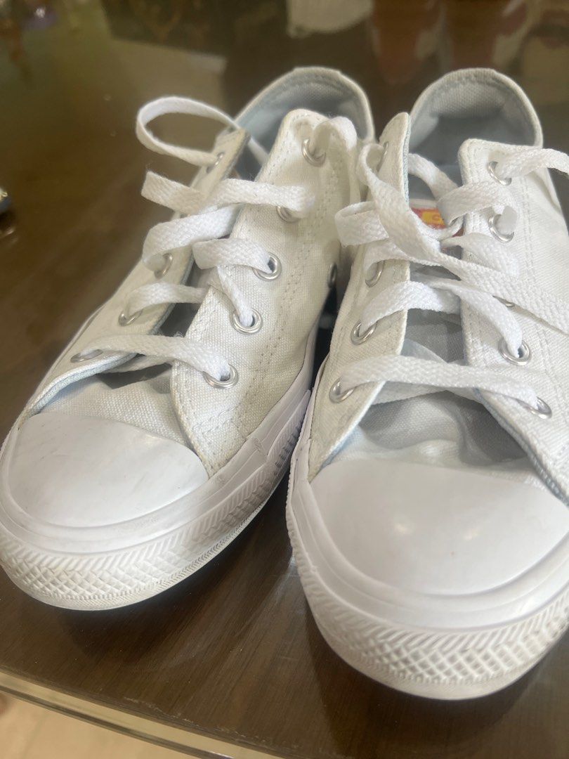 Kids silver leather converse outlet