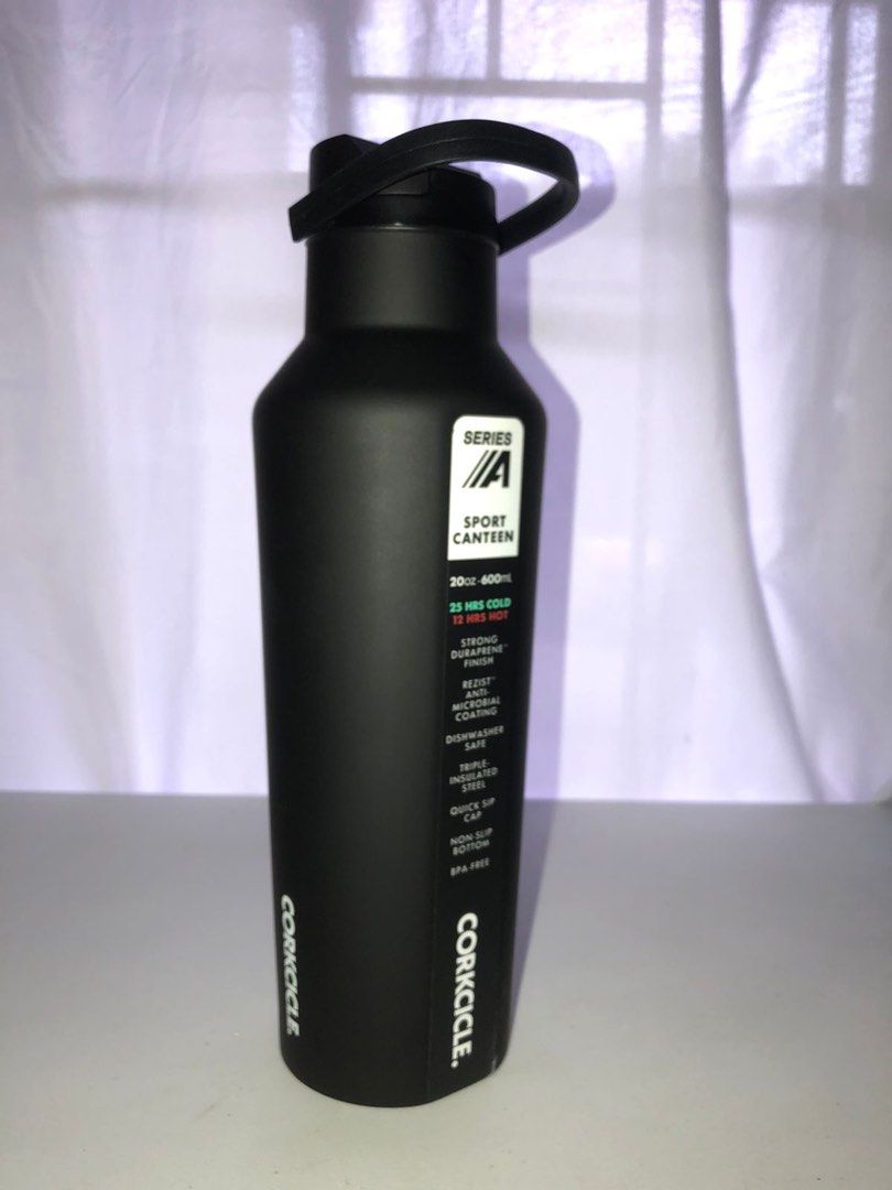 CORKCICLE® Series A Sport Canteen 20oz Black on Carousell