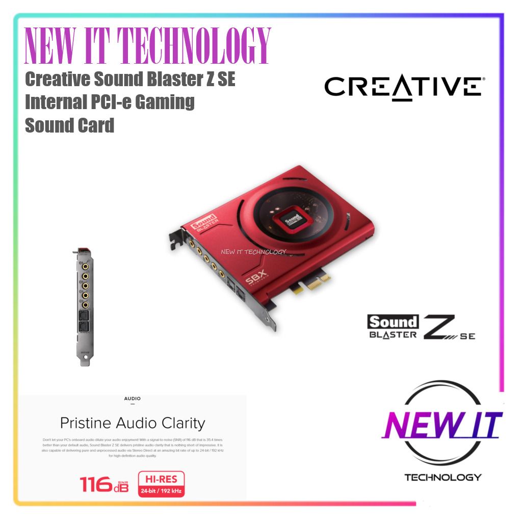 Creative Sound Blaster Z SE Internal PCI-e Gaming Sound Card and DAC ...