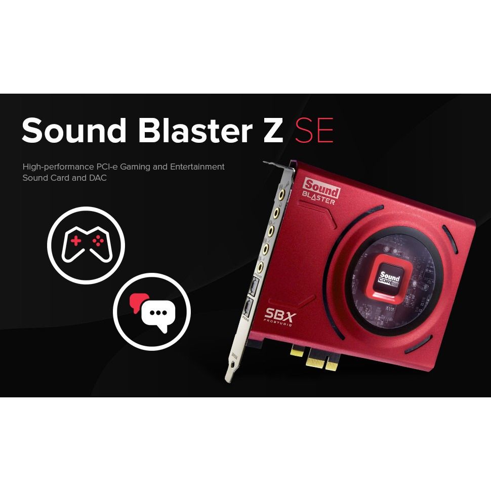 Creative Sound Blaster Z SE Internal PCI-e Gaming Sound Card 