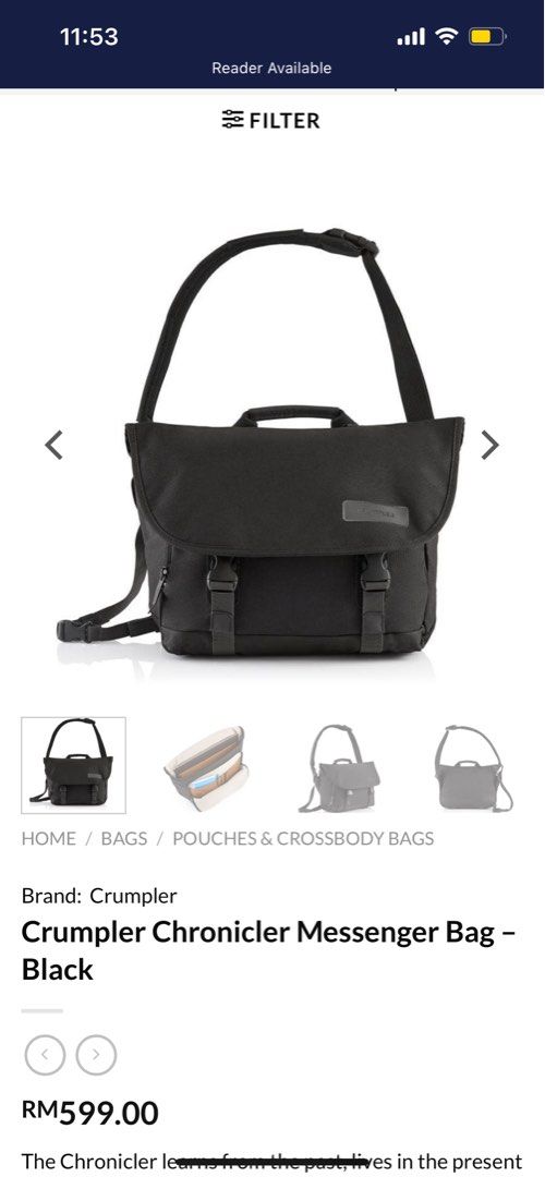 Crumpler chronicler best sale messenger bag