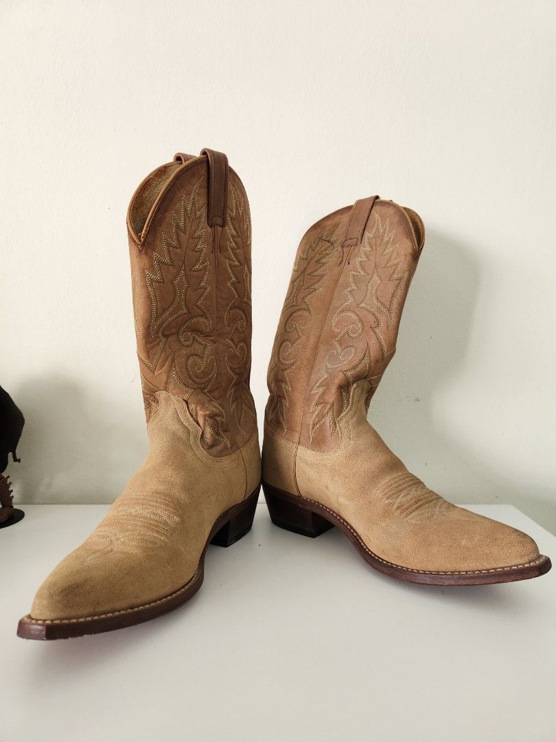 Dan post top suede cowboy boots