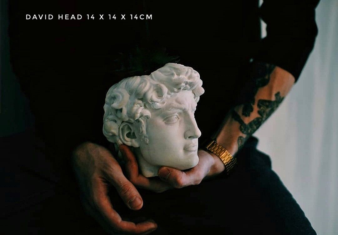 David Head Vase/Desk Organizer Holder Greek Sculpture, Furniture & Home Living, Home Decor