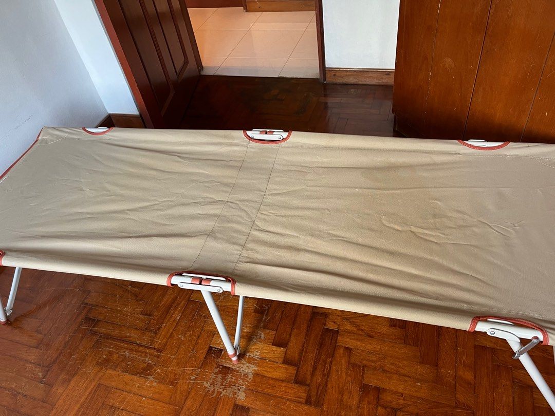 Decathlon camping bed, Furniture & Home Living, Outdoor Furniture on