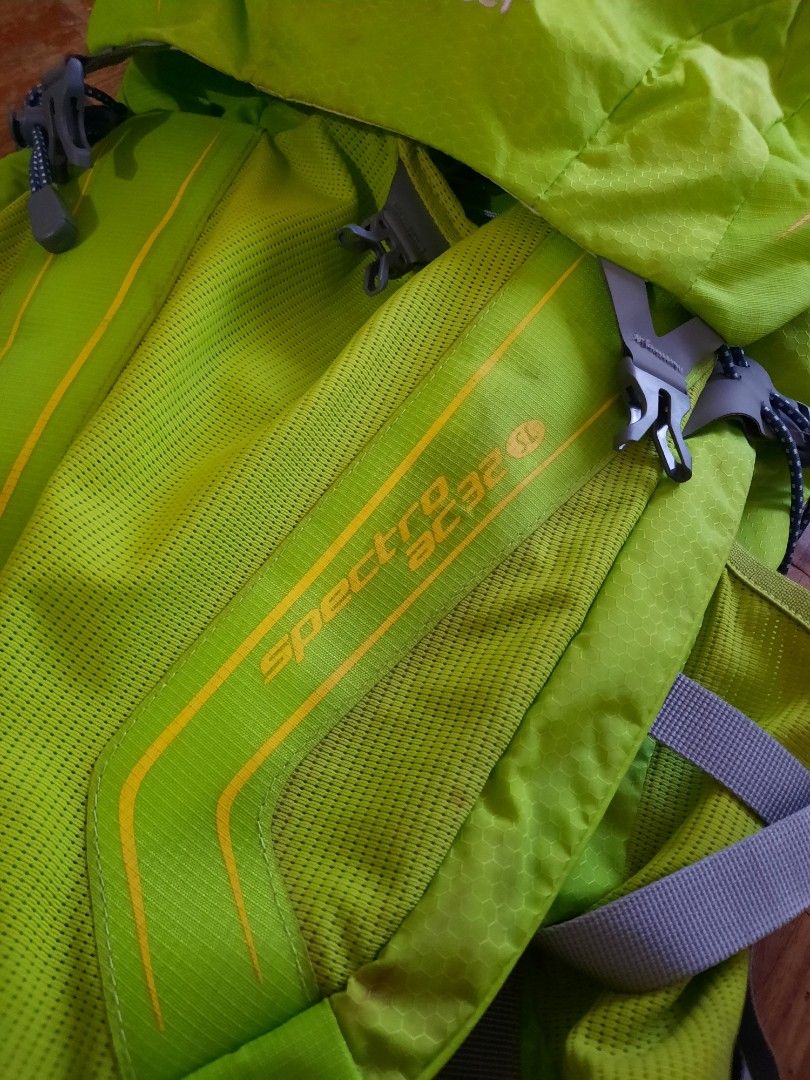 Deuter Trekking Backpack (Category: Other Sports Equipment and Supplies) located in Quezon City. Submitted by arrowmax (Listing ID 1237873519, Image 2). Description: Original Deuter Trekking Backpack Slightly used. Like new. complete with rain cover *please Google the specs na lang and more details for this model. Deuter Spectra ac32 (sl) super ganda at comfortable isuot. hindi masakit sa likod. effective aircomfort!.