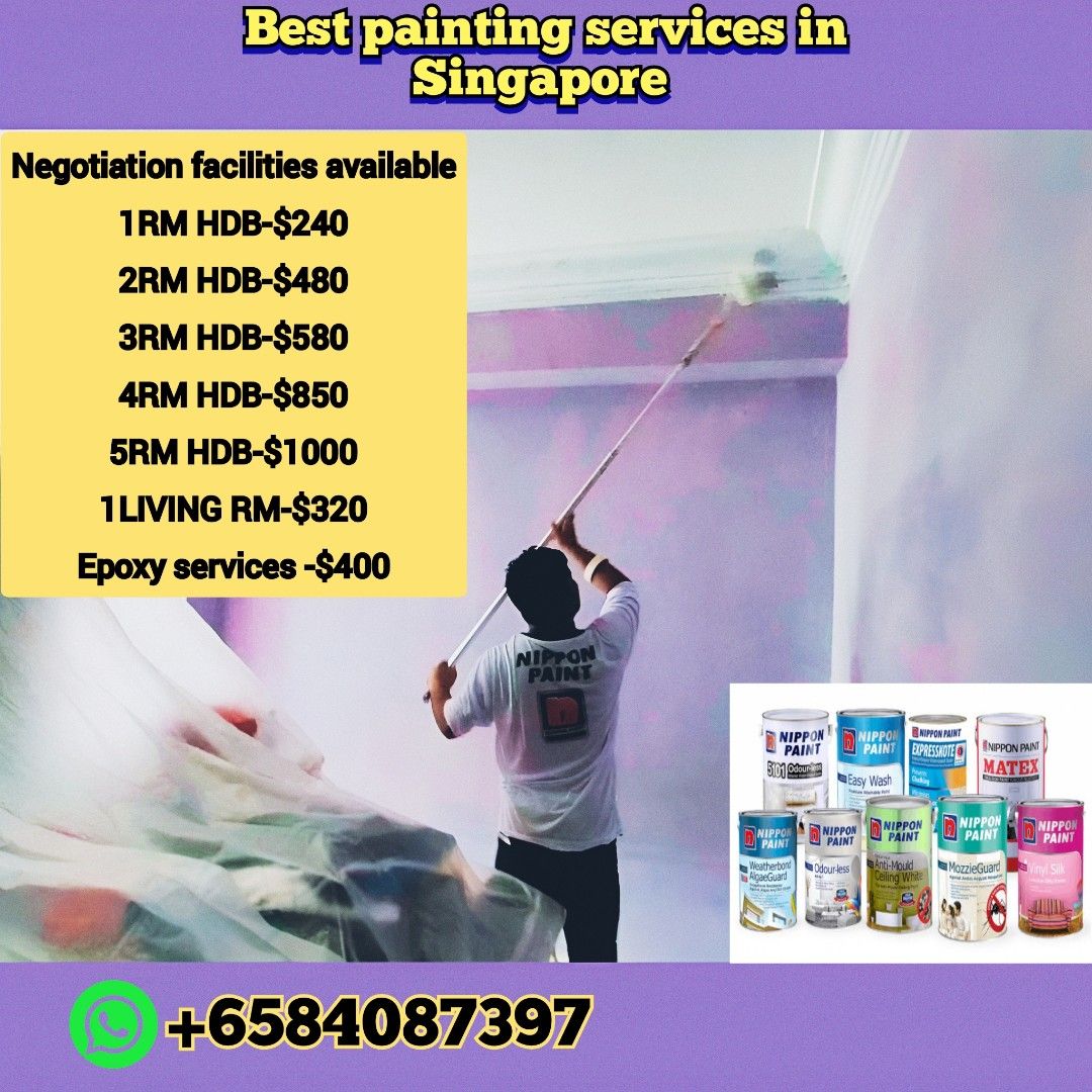 Discount on HDB houses//cheapest painting services//HDB,CONDO,landed