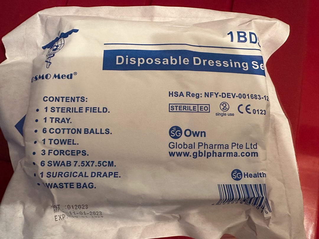 Disposable Dressing Kit, Health & Nutrition, Medical Supplies & Tools