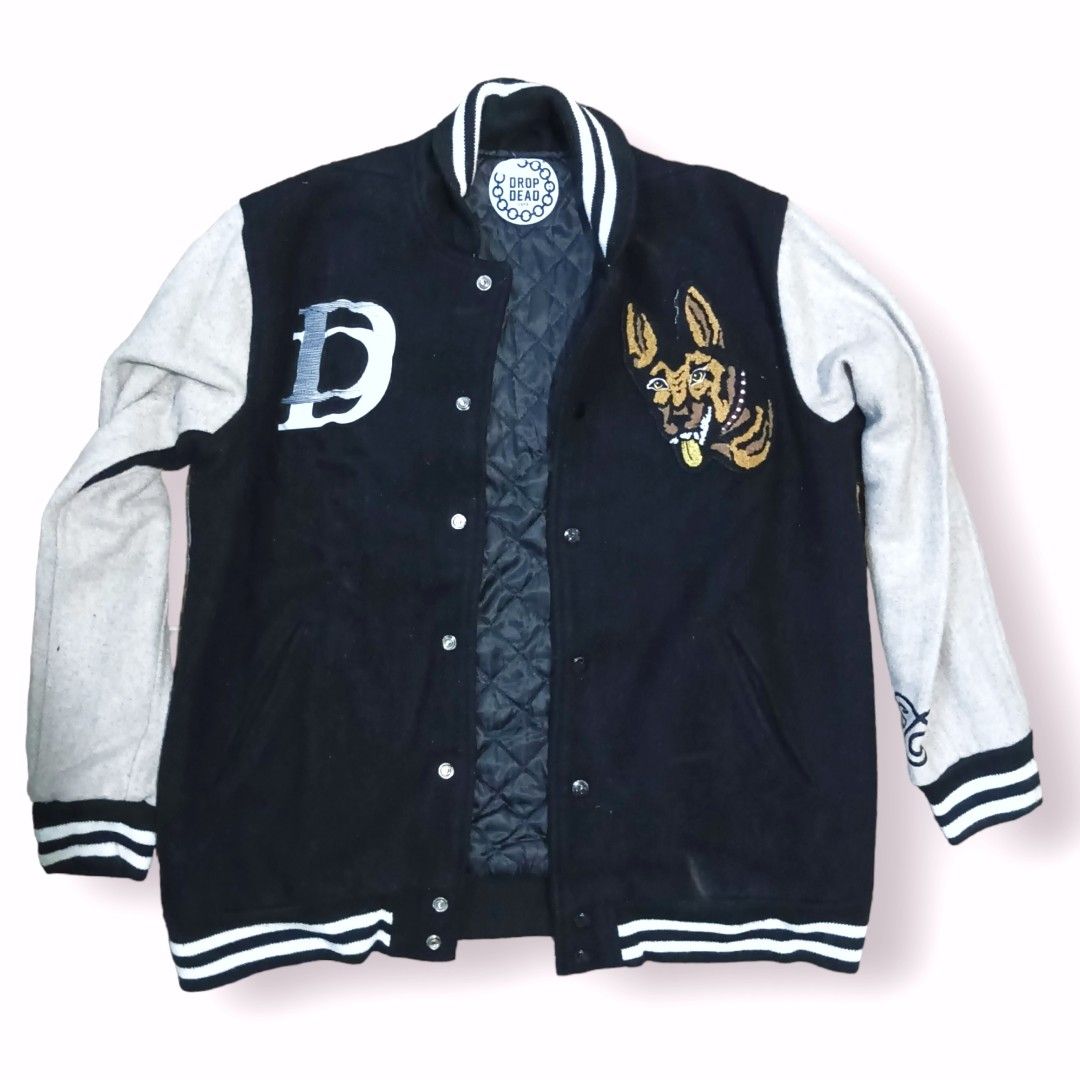 Drop dead varsity jacket new arrivals
