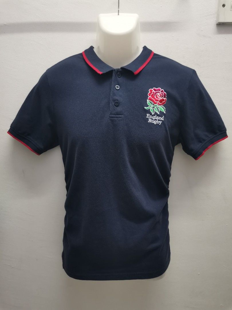 England Rugby Polo Shirt Men s Fashion Tops Sets Tshirts Polo Shirts on Carousell
