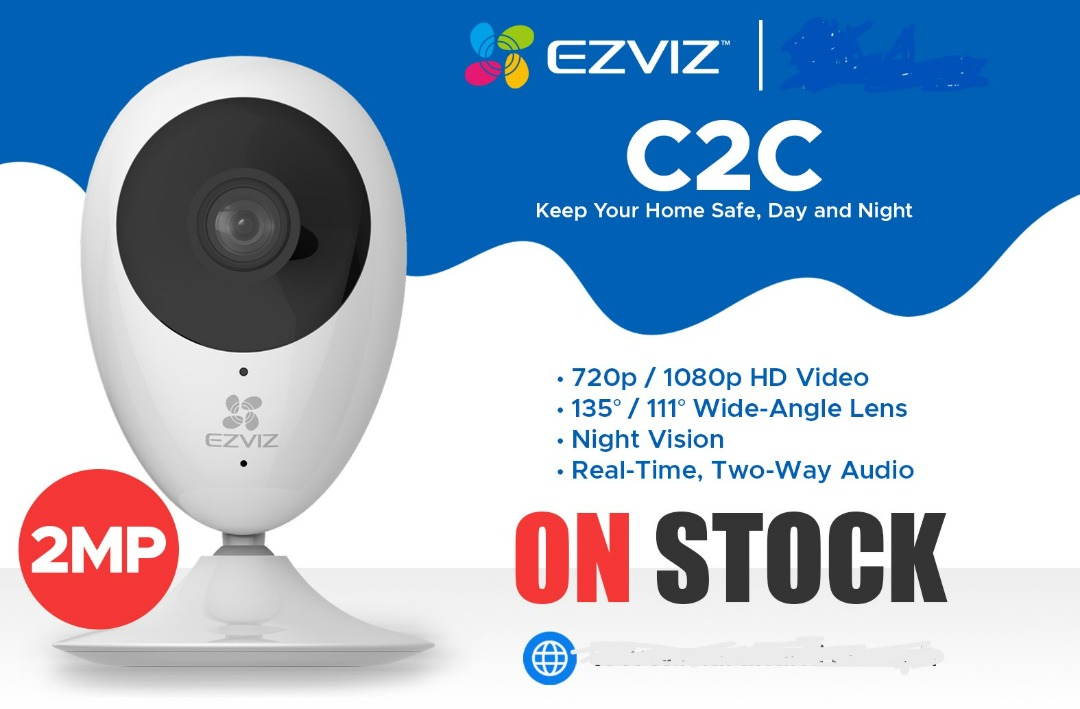 EZVIZ C2C 2MP, Furniture & Home Living, Security & Locks, Security ...